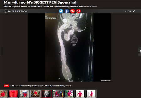 全長48センチの世界一巨大なペニスを持つ男　ポルノから性教育読本まで、オファー殺到中！の画像2