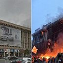 ウクライナ騒乱、街のビフォーアフター　首都キエフを比較した衝撃画像!!