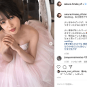 桜井日奈子、ピンクのウェディングドレス姿が大反響「修正のせい？痩せた気が…」