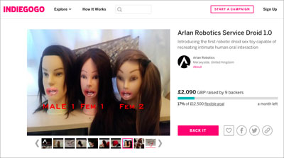 ソフトな前戯からお仕置きレベルまで自由自在! 英企業が開発した「フェラ・ロボット」が衝撃的すぎ!の画像2