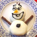 雪見だいふくで作る、簡単でかわいい「オラフだいふく」