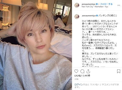 アンナ インスタ グラム 梅宮