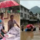 水に浮かぶいかだを分娩台わりに!?　豪雨続く中国雲南省で妊婦が洪水のなか出産！　赤ん坊の名前はまさかの……