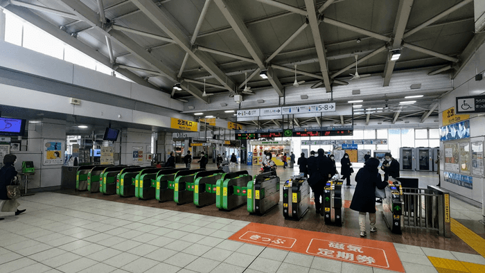 大崎駅改札の様子