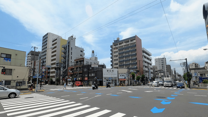 住吉駅前の様子