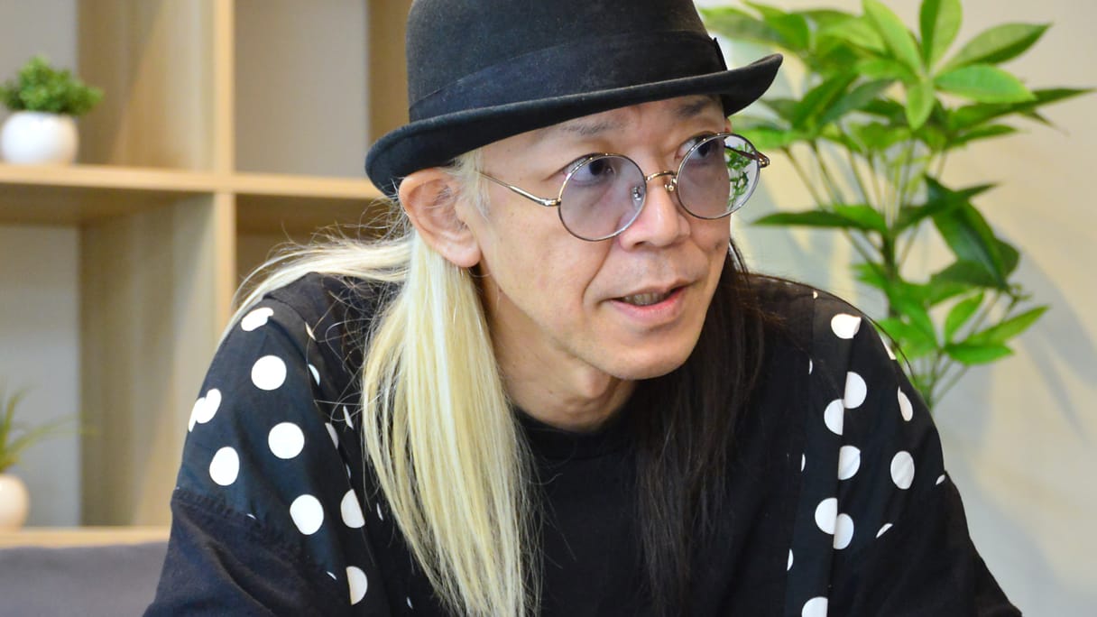 インタビューに答えるGargoyleのボーカル・KIBA氏